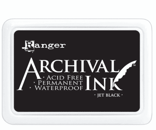 Archival Jet Black Ink Pad 76 x 47 mm