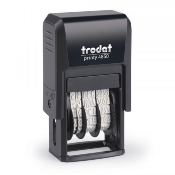 4850 Trodat Dater Self Inking Stamp 1 line 23mm x 4 mm