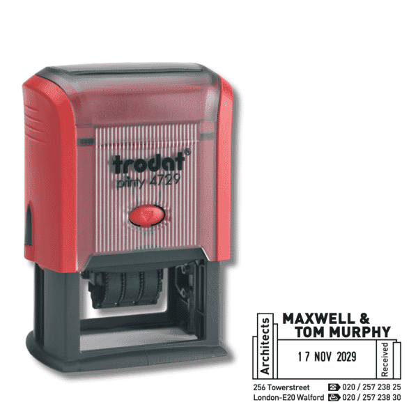 4729 - Date Stamp Self Inking - 50mm x 30mm