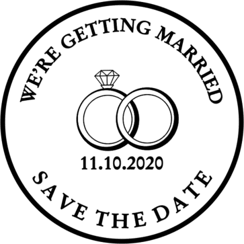 We're Getting Married - Save The Date (rings)