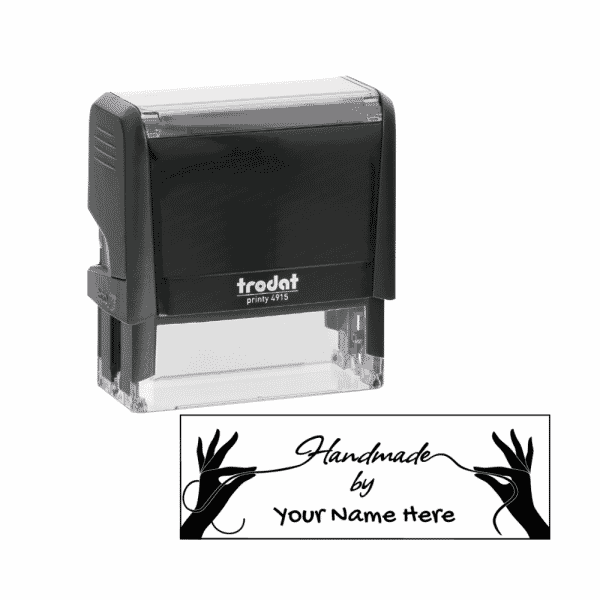 Hands Handmade By Personalised Stamp