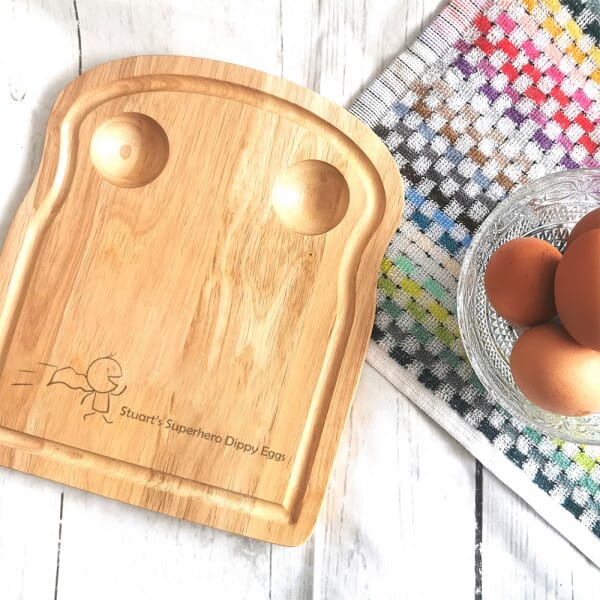 Superhero Dippy Eggs Personalised Breakfast Egg Board