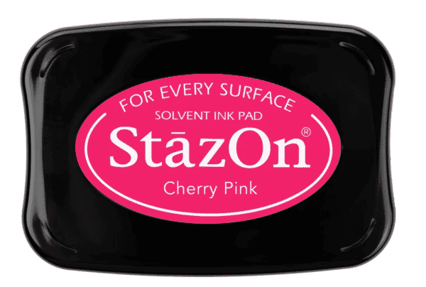 StazOn Cherry Pink Ink Pad 75 x 45 mm