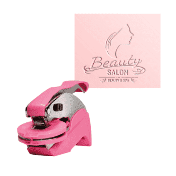Ideal Seal Pink Paper Embosser - Versatility &amp; Style - 41mm