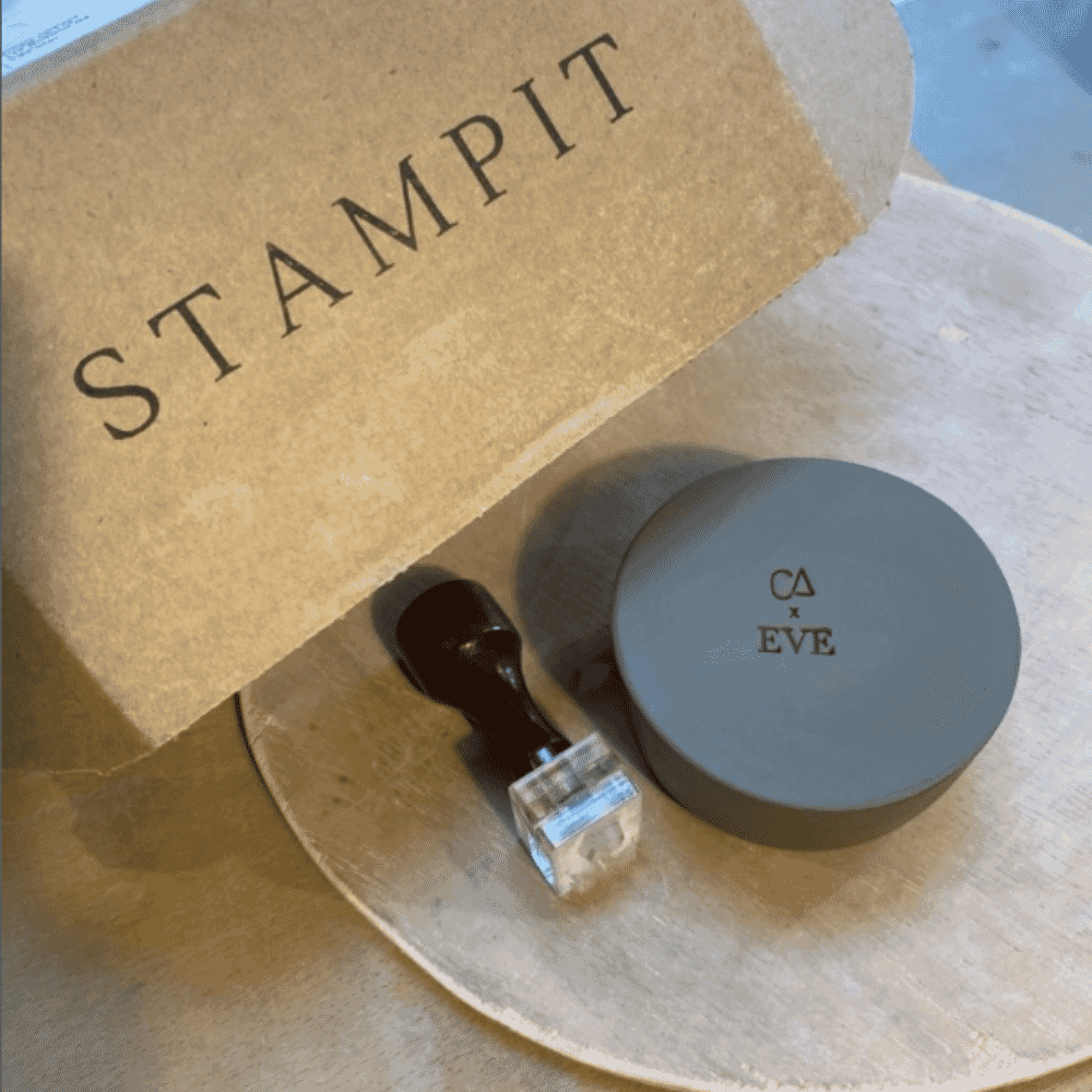 Pottery Curved Clay Stamp 20mm