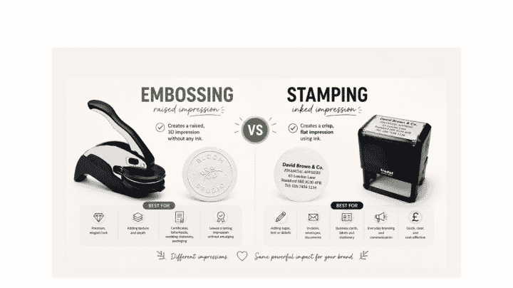 Embossing vs Stamping - What’s the Difference?