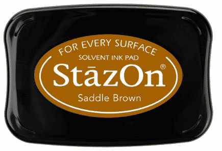 StazOn Saddle Brown Ink Pad 75 x 45 mm