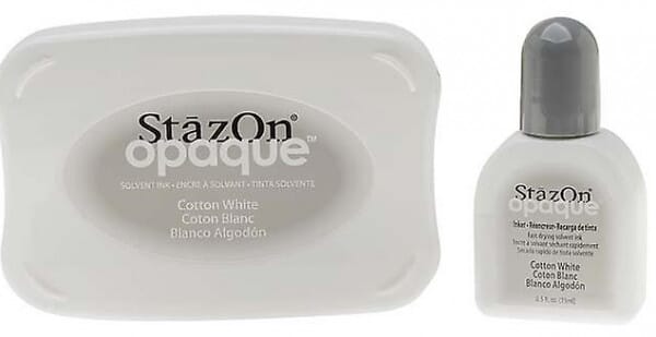 StazOn Cotton White Ink Pad 75 x 45 mm