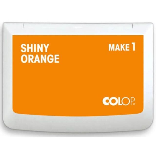 Colop Ink Pad Make 1 Shiny Orange www.stampit.co.uk