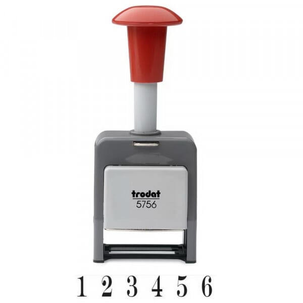 Trodat 5756 Automatic Numberer Plastic Frame - 5.5 mm