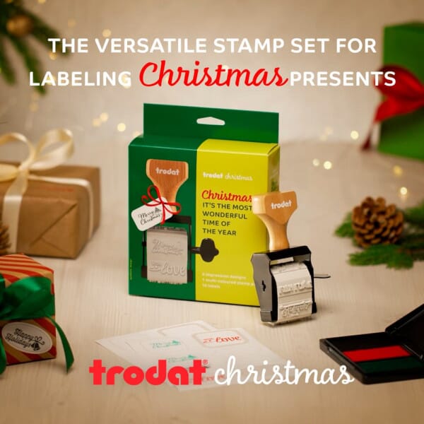 Trodat Christmas Vintage Stamp