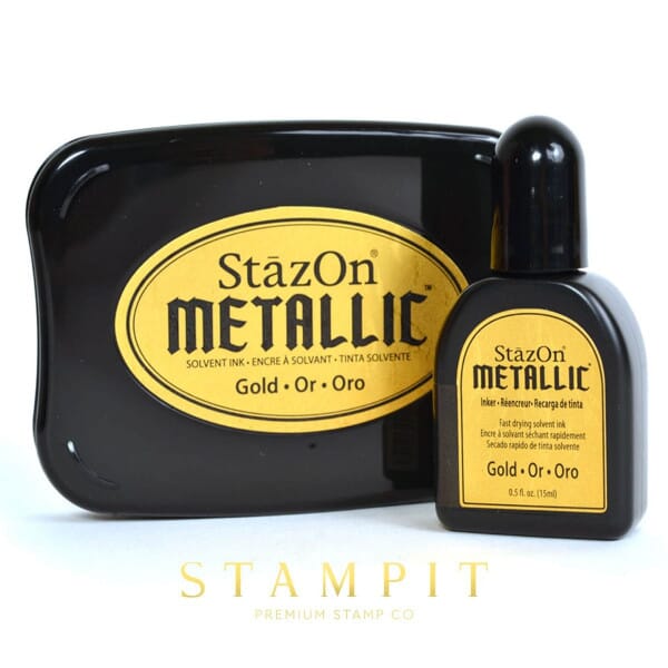 StazOn Gold Ink Pad 75 x 45 mm