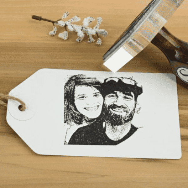 You Photo as a Rubber stamp | 50mm Square Rubber Stamp