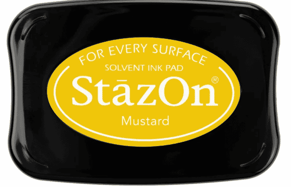 StazOn Mustard Yellow Ink Pad 75 x 45 mm