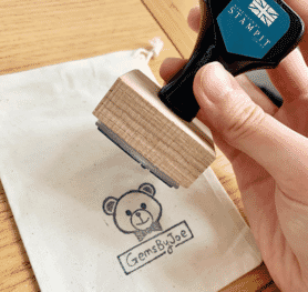 Wooden personalised stamps 