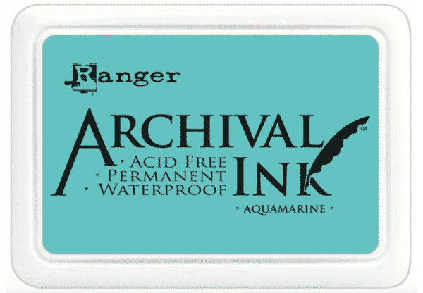 Archival Aquamarine Ink Pad 76 x 47 mm