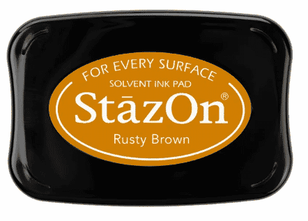 StazOn Rusty Brown Ink Pad 75 x 45 mm