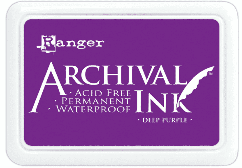 Archival Deep Purple Ink Pad 76 x 47 mm www.stampit.co.uk