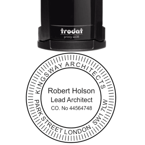 Architect Self Inking Stamp - 40mm | www.stampit.co.uk