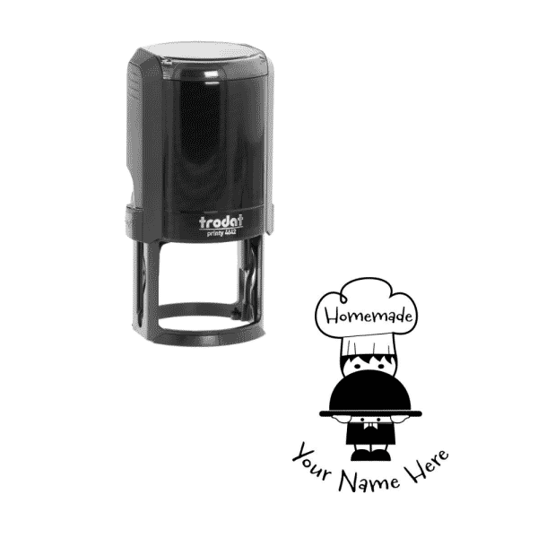 Chef Homemade By Personalised Stamp