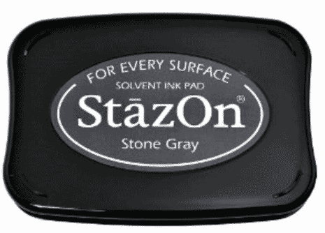 StazOn Stone Grey Ink Pad 75 x 45 mm