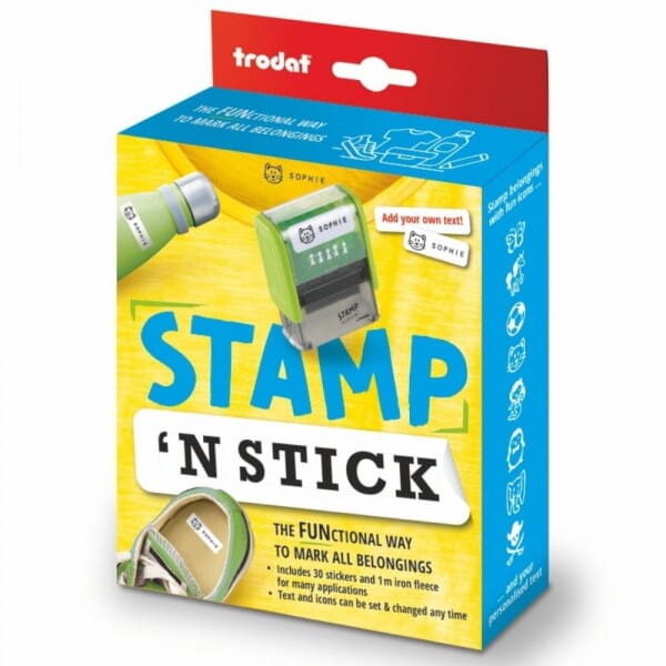 Stamp &#039;n Stick | Uniform &amp; Belongings Stamper/Sticker Set | Up To 3 Lines
