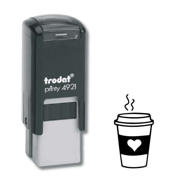 4921 - Square Self-Inking Stamp - 2 lines - 10mm