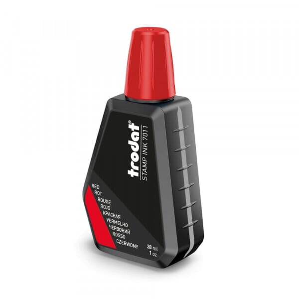 Trodat 7021 Fast Drying Stamp Ink – 2/3 Oz Bottle, Black, For Non-Porous Surfaces