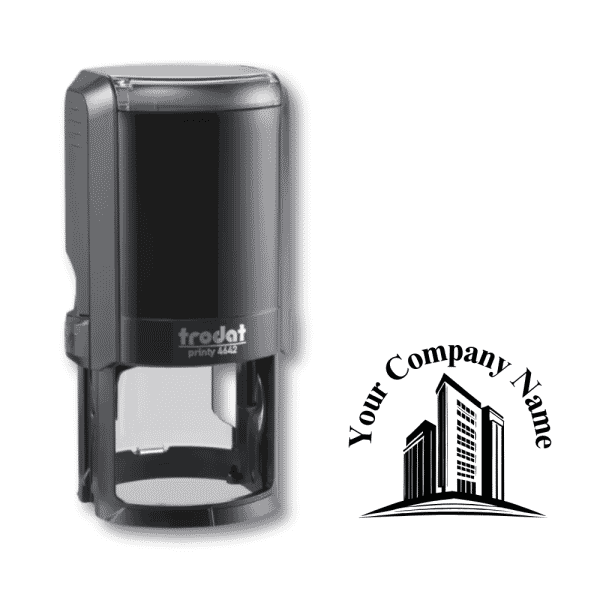 Printy 4642 - Circular Company Stamp Style 2 - 40mm