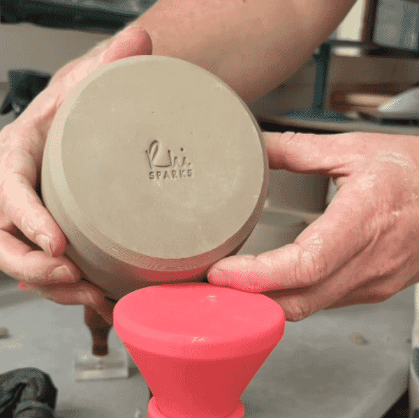 Custom Text Maker's Mark Clay Stamp | 40mm