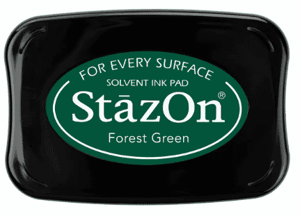 StazOn Forest Green Ink Pad 75 x 45 mm