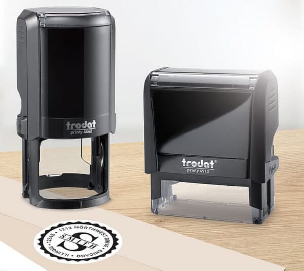 4642 - Trodat Self Inking Stamp - 8 lines - 40mm